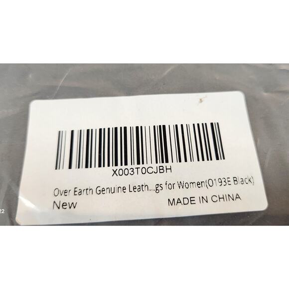 Over Earth Genuine leather Hobo Purse Shoulder Bag Crossbody Handbag BLACK NEW - Picture 5 of 10